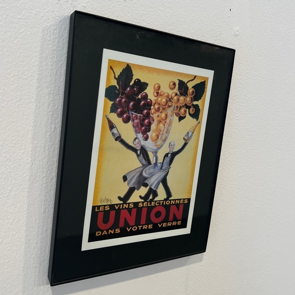 Les Vins Selectionnes Union Dans Votre Verre framed print 8” x 10” - Picture 1 of 2